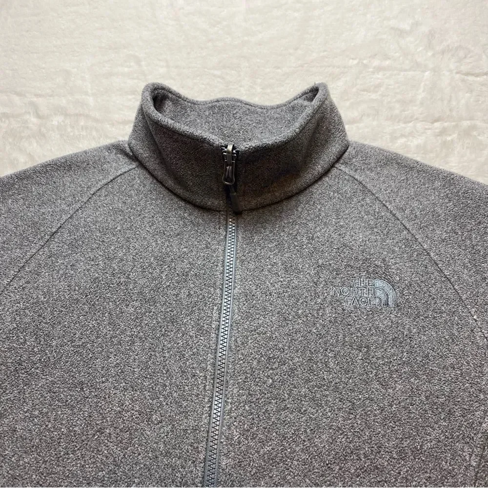 The North Face Gray Fleece Jacket Size Medium